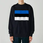 お絵かき屋さんのエストニアの国旗 Heavyweight Crew Neck Sweatshirt