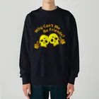 『NG （Niche・Gate）』ニッチゲート-- IN SUZURIのWhy Can't We Be Friends?（黄色） Heavyweight Crew Neck Sweatshirt