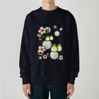Lily bird（リリーバード）のほわほわメジロ梅 Heavyweight Crew Neck Sweatshirt