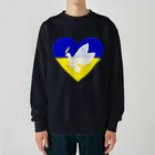 LalaHangeulのPray For Peace ウクライナ応援 Heavyweight Crew Neck Sweatshirt