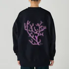 栗坊屋のピンクのピグミーシーホース Heavyweight Crew Neck Sweatshirt