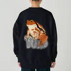 LalaHangeulのTOAD (ヒキガエル) 英字バージョン　バックプリント Heavyweight Crew Neck Sweatshirt