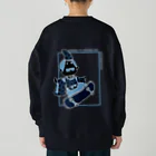 みかんの平安貴族くん 青ver. Heavyweight Crew Neck Sweatshirt