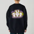 グッズショップKAZUのよってきたよハートけあうさトリオ Heavyweight Crew Neck Sweatshirt