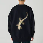 LalaHangeulのニホンヤモリさん　漢字デザイン Heavyweight Crew Neck Sweatshirt