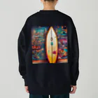 LOCO_のサーフボードのプリントグッズ Heavyweight Crew Neck Sweatshirt