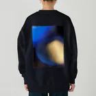 環陀の青い炎 Heavyweight Crew Neck Sweatshirt