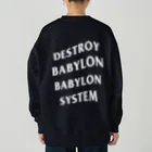 GANGSTANCE CLOTHINGのDESTROY BABYLON BABYLON SYSTEM ヘビーウェイトスウェット
