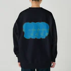 Parallel Imaginary Gift ShopのLife is Hell（Blue） Heavyweight Crew Neck Sweatshirt