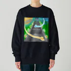 Lily bird（リリーバード）の満月と鳥居と管狐 Heavyweight Crew Neck Sweatshirt