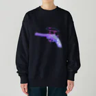  ちぢみんの𝙿𝚞𝚛𝚙𝚕𝚎銃 Heavyweight Crew Neck Sweatshirt