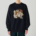 coeur.yu（クードットユー）の猫の音楽隊（ロゴカラー：ホワイト） Heavyweight Crew Neck Sweatshirt