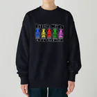 EWOKAITEMITAのお店のリトルキッズ５キャラ（ヒーロー) Heavyweight Crew Neck Sweatshirt