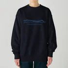 KAWAGOE GRAPHICSの川越から見た秩父の山々 Heavyweight Crew Neck Sweatshirt