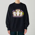 グッズショップKAZUのよってきたよハートけあうさトリオ Heavyweight Crew Neck Sweatshirt