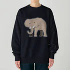 LalaHangeulのアフリカゾウさん Heavyweight Crew Neck Sweatshirt