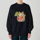 みゆ左衛門の茶トラの茶太郎    冬 Heavyweight Crew Neck Sweatshirt