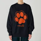 WebArtsの肉球をモチーフにしたオリジナルブランド「nikuQ」（犬タイプ）です Heavyweight Crew Neck Sweatshirt