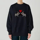 しずの工房 -SHIZUnoKOBO-のらぶらぶしまうま Heavyweight Crew Neck Sweatshirt