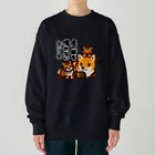 botsu【デフォルメ動物イラスト屋】の虎の威を借れない狐 Heavyweight Crew Neck Sweatshirt
