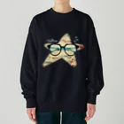 NaROOMのHappy Smile Glasses★ Heavyweight Crew Neck Sweatshirt