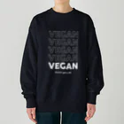 Let's go vegan!のBecause I give a **** Heavyweight Crew Neck Sweatshirt