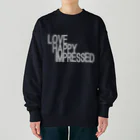 ainarukokoroの愛　幸せ　感動　love　happy　impressed Heavyweight Crew Neck Sweatshirt