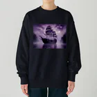 思い立ったが吉日の幽霊船 Heavyweight Crew Neck Sweatshirt