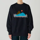 IZANAMI by Akane Yabushitaのシュガーロフ・マウンテン（Night/背景透明） Heavyweight Crew Neck Sweatshirt