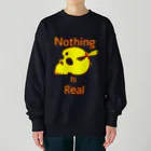 『NG （Niche・Gate）』ニッチゲート-- IN SUZURIのNothing Is Real.（黄色） Heavyweight Crew Neck Sweatshirt