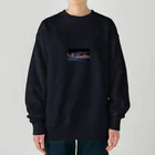 紫陽の海と夜空 Heavyweight Crew Neck Sweatshirt