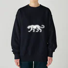 chan-takehaniの影のパンサー（白） Heavyweight Crew Neck Sweatshirt