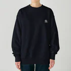 ちび太郎ショップのちび太郎　バックプリント　モノクロ Heavyweight Crew Neck Sweatshirt