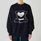 ナラティヴ・ラボ マーケットのくまざわくん（ホワイトライン） Heavyweight Crew Neck Sweatshirt