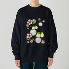 Lily bird（リリーバード）のほわほわメジロ梅 Heavyweight Crew Neck Sweatshirt