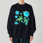 LalaHangeulの海亀さん　ハングルデザイン Heavyweight Crew Neck Sweatshirt