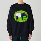 LalaHangeulのマレーバク　英語バージョン Heavyweight Crew Neck Sweatshirt