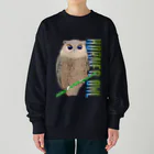 LalaHangeulのHORNED OWL (ミミズク) Heavyweight Crew Neck Sweatshirt