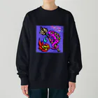 Feather stick-フェザースティック-のFeather Stick【フェザースティック】カメレオン　紫 Heavyweight Crew Neck Sweatshirt