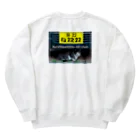 nekousagi*∩..∩の車下のみーちゃん🚗💨 Heavyweight Crew Neck Sweatshirt