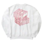 ドコデモモタード*DOCOMOTAのBack:3D DOCOMOTA  F:DCMT Logo レッド Heavyweight Crew Neck Sweatshirt