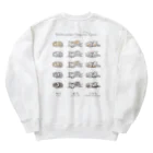 BowWoof Shopの【薄カラー】こいぬシェルティ無防備 Heavyweight Crew Neck Sweatshirt