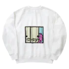 fusumerのうさぎとふすま（紺帯） Heavyweight Crew Neck Sweatshirt