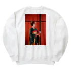 舞妓グッズ専門店『オツボネーズ』のみさとねえさん（ワンポイント） Heavyweight Crew Neck Sweatshirt