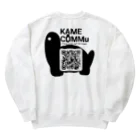 かめこみゅストアのKAME COMMuロゴ(背面QRコード付) Heavyweight Crew Neck Sweatshirt