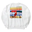 串カツワールドの超激辛串カツ串揚げグッズgekikara Heavyweight Crew Neck Sweatshirt