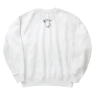 絵娯クリエイトのひのもとにゃんこ®️ 三味線 モノクロver. 黒檀 Heavyweight Crew Neck Sweatshirt