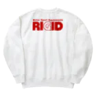 リジット・モータースポーツのRIGID透過ロゴ赤 Heavyweight Crew Neck Sweatshirt