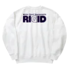 リジット・モータースポーツのRIGID透過ロゴ紺 Heavyweight Crew Neck Sweatshirt