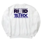 リジット・モータースポーツのRIGID-TETRX透過ロゴ紺 Heavyweight Crew Neck Sweatshirt